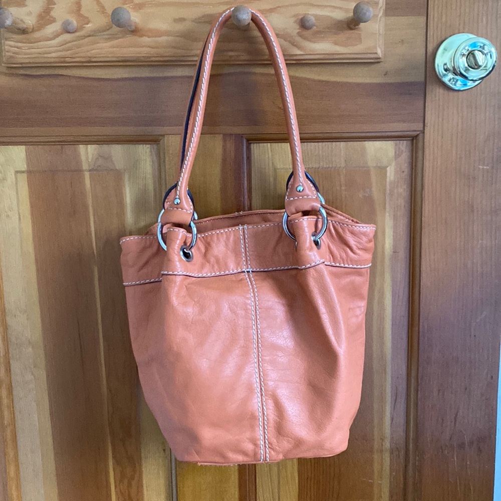 Tiganello Orange Leather Purse